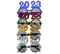 LIGIGWASH 4Pcs Year Eyeglasses Props Party Glasses Wear Resistant Festival Photo Accessories for Fun Celebrations Unique and Adorable Costume Decorations