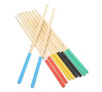LIGIGWASH 5 Pairs Vibrant Maple Drumsticks with Slip Grip for Adults and Versatile Percussion Mallets for All Drumming Styles and Genres Exceptional Durability and Craftsmanship