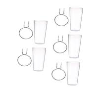 LIGIGWASH 5 Sets Pegboard Cups with Hooks Versatile Organizer for Tools Office Supplies and Home Storage Includes Transparent Bins for Efficient Space Management