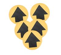 LIGIGWASH 5 Sheets Directional Floor Decal Self Adhesive Safety Stickers for Social Distancing High Visibility Arrow Floor Markers for Schools Hospitals Markets and Wear Resistant Emergency