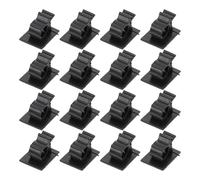 LIGIGWASH 50pcs Adjustable Cable Clamps with Adhesive Design for Cord Management, Lightweight Plastic Wire Holder Clips 25x19mm, Suitable for Living Room and Kitchen Cable Organisation