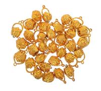 LIGIGWASH 50pcs Creative Flower Basket Charm Pendants Lightweight Plastic DIY Craft Decorations for Spring Party Christmas Hanging Ornaments Reusable