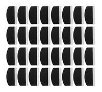 LIGIGWASH 50pcs Curved Hydrogel Film Squeegee Tool for Phone Screen Film Application, Black Plastic Scraper for Vinyl Wrap, Car Tint, Decal, and Wallpaper Smoothing