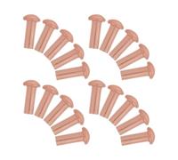 LIGIGWASH 50pcs M3x8mm Solid Copper Rivets with Brazier Head, Dome Round Head Fasteners for Reliable Boat Building and Craft Projects, Protective Copper Material for Electronics and Panels