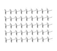 LIGIGWASH 50pcs Nail Board Hook Peg Board Hangers Shelves Retail Hooks Hanger Iron Black