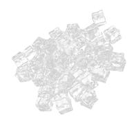 LIGIGWASH 50pcs Reusable Acrylic Fake Ice Cubes Transparent Simulation Squares for Photo Props Fish Tank Decor and Craft DIY Realistic Multi Use Artificial Cubes