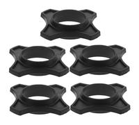 LIGIGWASH 5pcs Black Microphone Rings Anti-roll Anti-fall Replacement for Handheld and Cordless Mics, Non-slip Protection Accessories for Live Performance and Recording Use