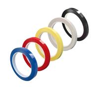 LIGIGWASH 5pcs Colored Violin Fingerboard Tape Set for Beginners, Cello and Violin Note Position Stickers, Orchestral Instrument Finger Guide White, Red, Black, Blue, and Light Yellow Colors