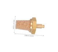 LIGIGWASH 5pcs Copper Fog Machine Filter Nozzle with Pneumatic Air Silencer Noise Reduction Muffler for Stage Fog Machines Easy Install Replacement and Performance