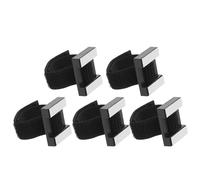 LIGIGWASH 5pcs Mini Adjustable Wireless Microphone Clips with Touch Fastener Lightweight Lavalier Mic Clamp Holder Fits Mic Stand for Live Streaming Interviews Lectures and Outdoor Reporting