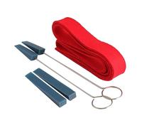 LIGIGWASH 5pcs Professional Piano Tuning Fixing Tool Kit Rubber Stainless Steel Temperament Strips Thick Suitable for Piano Tune Repair