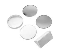 LIGIGWASH 5pcs Transparent Optical Glass Lens Set for Physics Teaching Lab High Precision Convex Concave Lenses for Reflection Refraction Experiments Scratch-resistant Physics Equipment for