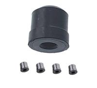LIGIGWASH 5pcs Trombone Water Release Key Valve Caps with Valves and Rubber Feet for Convenient Installation and Instrument Protection