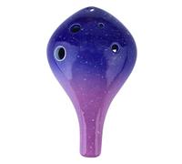 LIGIGWASH 6holes Handmade Ceramic Ocarina Bottle Style for Beginners Musical Instruments for Travel and Learning to Play