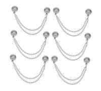 LIGIGWASH 6pcs Heavy Duty Magnetic Clothing Clips for Pants Strong Magnetic Snap Buttons Drag Fasteners Easy No Sew Clips