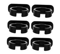 LIGIGWASH 6pcs Small Mic Stand Short Microphone Mount Multi-function Plastic Desktop Mic Holder for Table Chair Use