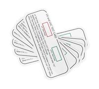 LIGIGWASH 6pcs Uvc-uva Uv Detection Cards Uv Test Strips Professional Testing Strips for Identification and Sterilization Testing