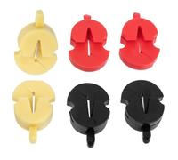 LIGIGWASH 6pcs Violin Practice Mutes Rubber Silencers Set Small Violin Accessories with Yellow Red Black Colors Quiet Practice Sessions