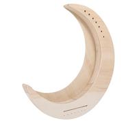 LIGIGWASH 7 String Moon Shaped Lyre Harp String Wooden Instrument for Beginners Portable DIY Harp with Unfinished Surface for for Practice and Performance