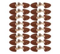 LIGIGWASH 8 Pairs Horn Toggle Buttons for Jackets and Shawls, Replacement Coat Closure Buttons Made with Pu Leather and Cotton Thread, Versatile Sewing Accessories for DIY Decorating