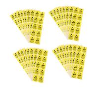 LIGIGWASH 80pcs Self-adhesive Static Warning Stickers Electrostatic Caution Labels for Electronic Devices Safety Alert Decals with Clear Patterns and Bright Colors