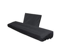 LIGIGWASH 88-key Stretchable Black Piano Keyboard Cover Dustproof Protector for Electronic Digital Pianos with Music Stand Compatibility