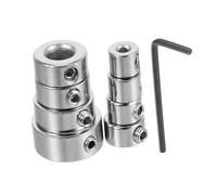 LIGIGWASH 8pcs Drill Bit Stop Collar Set with Wrench for Woodworking Depth Limit Rings for Precise Drilling Easy Installation and Metal Positioner