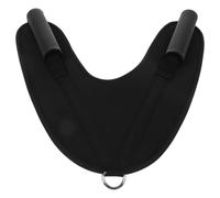 LIGIGWASH abdominal muscle exercise strap, AB straps, black Rubber and cloth, build core abs strength, exercise at home