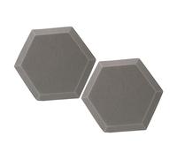 LIGIGWASH Acoustic Panels with Flame-retardant Polymeric Sponge Material Sound Dampening 2pcs Hexagon Shaped Wall Mats Sound Absorption Treatment for Indoor Use for Recording Studios