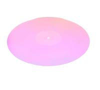 LIGIGWASH Acrylic round Mat Design Edge Turntable Protective with Enhanced Grip, Shape with Dazzling Accessory for Vinyl Record Players Cafés and Music Disc Environments