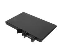 LIGIGWASH Adjustable Iron Microphone Stand with Strong Bearing Weight and Sound Card Tray Holder for Home and Classroom Use, Black Movable Mic Storage Stand with Maximum Clamping Width 3cm