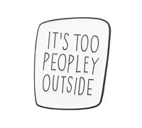 LIGIGWASH Alloy Pants Badge Brooch Unisex Creative Black White Enamel Pin for Jackets Dresses Bags Elegant Party Accessory for Women Men Fashion Corsage Clip