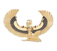 LIGIGWASH Ancient Egyptian Brooch Pin Resin Decorative Collar Pin for Women Cloaks Coats Unique Egyptian Statue Ornament for Everyday Wear