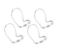 LIGIGWASH Banjo Finger Picks Set 4pcs Metal Thumb and Index Finger Picks Silver Hollow Design for Banjo Mandolin Folk Guitar Bass Playing