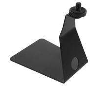 LIGIGWASH Black Metal Microphone Holder Base with Heavy-duty Clip and Table Mount Clamp Suitable for 3/8 Connector Preventing Microphone Upside down Sturdy Stand for Recording and Live