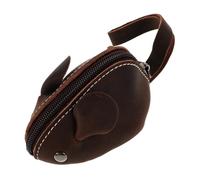 LIGIGWASH Boy Girl's Mouse Coin Purse Boys Girls Keychain Wallet Cowhide Material Fun Design