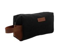LIGIGWASH Business Travel Storage Bag Water Resistant Toiletry Pouch Compact Makeup Case for Men for Airline Carry and Hotel Use Canvas Material