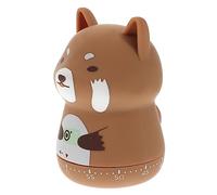 LIGIGWASH Cartoon Animal Mechanical Timer Kitchen Reminder Practical Cooking Management Tool for Baking and Home Use Battery Design Easy Rotate Operation