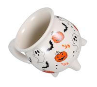 LIGIGWASH Ceramic Witch Cauldron Coffee Mug with Ergonomic Handle Dishwasher Safe Halloween Tea Cup for Hot Coffee and Tea Party Drinkware for Women and Festive Occasions