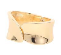 LIGIGWASH Chunky Wide Cuff Bracelet for Women Adjustable Open Bangle Zinc Alloy Geometric Minimalist Arm Cuff Jewelry for Girlfriend Mom Modern Elegance