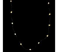 LIGIGWASH Copper Wire String Lights Pizza Shape with 20 LED Lamp Beads, Plastic Material, Powered by 3 Aa Batteries, for Home and Garden Decorative Lighting