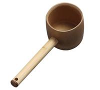 LIGIGWASH Creative Bamboo Water Ladle Small Natural Bamboo Scoop for Household Water Transfer Fall-Resistant and Practical Ladle Spoon for Efficient Use