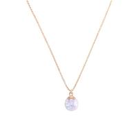 LIGIGWASH Creative Fluorescent Ball Pendant Necklace for Women Vintage Style Clavicle Chain Jewelry Eye Catching Design for Parties and Events Chic White Color