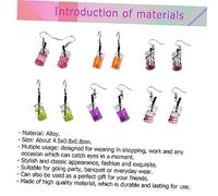 LIGIGWASH Creative Orange Fruit Drop Earrings for Women Fashionable Dangle Ear Jewelry Unique Fun Accessory for Parties Work Everyday Wear Eye Catching