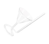 LIGIGWASH Creative Spiral Cocktail Glass with Built Straw Transparent Wine Goblet for Hot Cold Drinks for Parties BBQ Beach Outdoor Travel Camping and Home Use