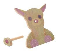 LIGIGWASH Creative Wooden Animal Glasses Holder Stand - Bedside Eyeglass Organizer and Reading Spectacle Retainer - Fun Wood Glasses Storage Ornament for Home and Office