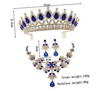 LIGIGWASH Crown Earrings Bridal Wedding Dress Accessories Wedding Jewelry Tiara Jewelry for Women Brides Great Costume for Women The