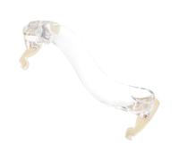 LIGIGWASH Crystal White Acrylic Violin Shoulder Pad Portable Smooth Surface Comfortable Support for Violin Players