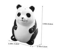 LIGIGWASH Cute Panda Shape Small Spice Jar Ceramic Seasoning Container Compact Pepper Shaker for Kitchen and Home Novelty Condiment Storage