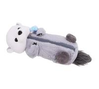 LIGIGWASH Cute Plush Sea Otter Pencil Pouch and Students, Portable Multifunctional Pen Case for School Supplies and Daily Use, Cartoon Animal Storage Bag